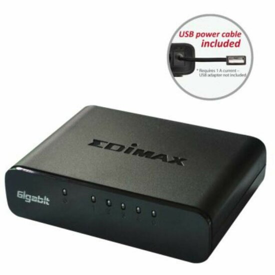 Switch Edimax ES-5500G V3 5 p 10 / 100 / 1000 Mbps 1