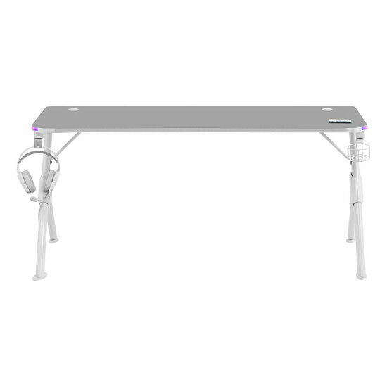 Bureau Mars Gaming MGDXLRGBW LED RGB Wit Staal 160 x 60 cm 4