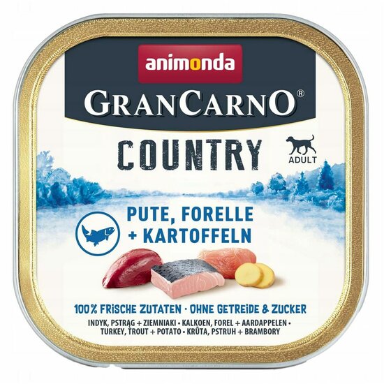 Natvoer Animonda GranCarno Adult Country Turkey Pauw 150 g 1