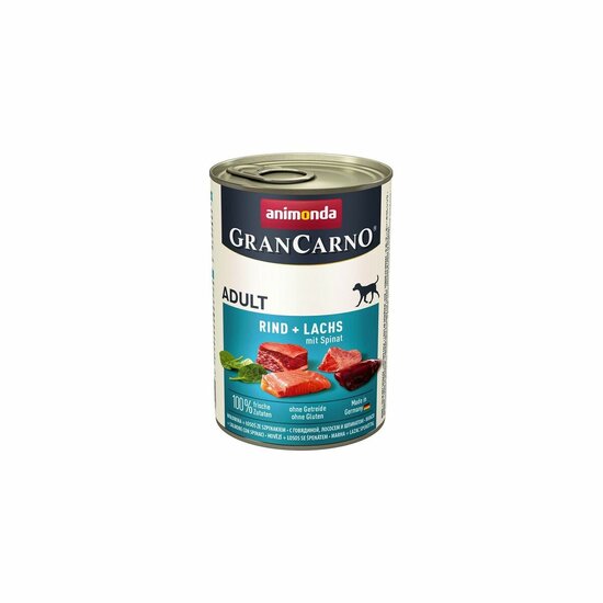 Natvoer Animonda Grancarno Adult Zalm Spinazie 400 g 1