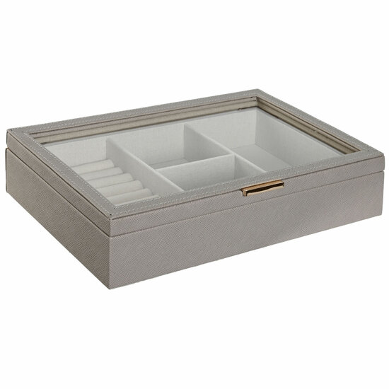 Juwelenkistje Home ESPRIT Beige Kristal 29,5 x 19,5 x 6 cm 3