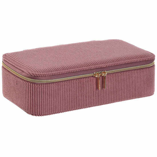 Juwelenkistje Home ESPRIT Cr&egrave;me Magenta 20,5 x 10 x 6 cm (2 Onderdelen) 3