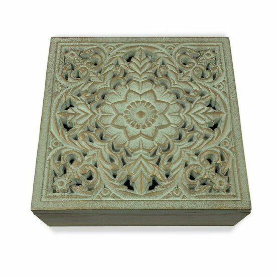 Juwelenkistje Versa Mandala Hout MDF (20 x 7 x 20 cm) 1