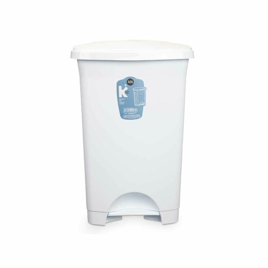 Pedaalemmer Wit Plastic 50 L (3 Stuks) 3