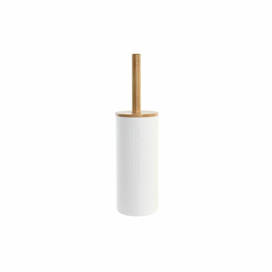 Toiletborstel DKD Home Decor 9 x 9 x 35,5 cm Natuurlijk Wit Polypropyleen 1