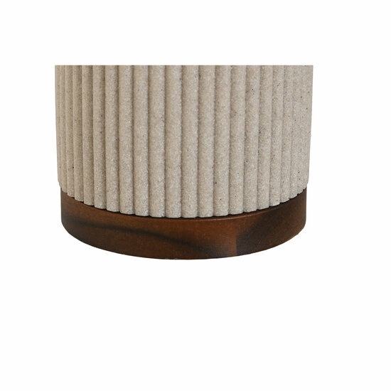 Toiletborstel Home ESPRIT Bruin Zwart Beige Hars Acacia 9,5 x 9,5 x 38 cm 3