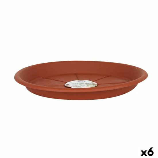 Bloempot schaal Dem Greentime Bruin &oslash; 28 x 2,9 cm (6 Stuks) 1