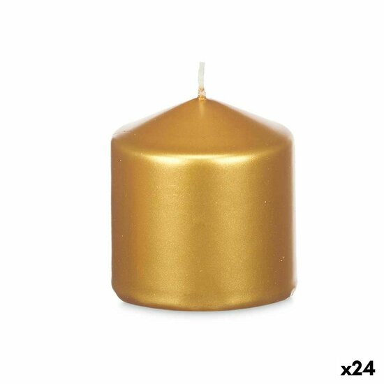 Kaars Gouden 7 x 7,5 x 7 cm (24 Stuks) 1