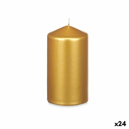 Kaars Gouden 7 x 13 x 7 cm (24 Stuks) 1