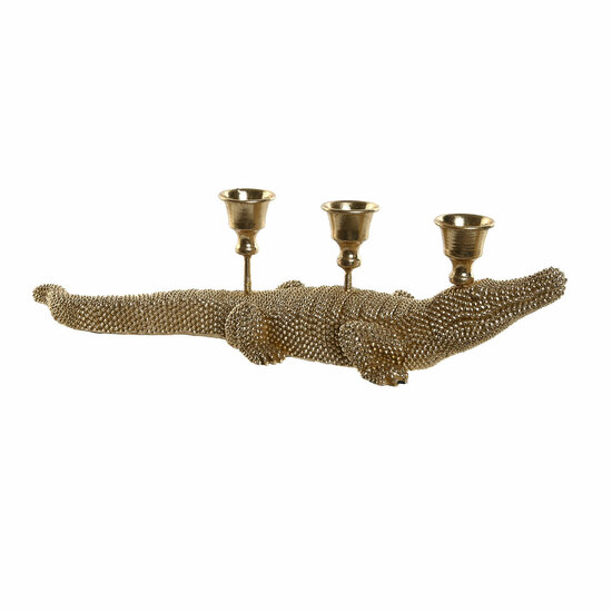 Decoratieve figuren Home ESPRIT Gouden Kandelaar 42,5 x 12,5 x 11,5 cm 1