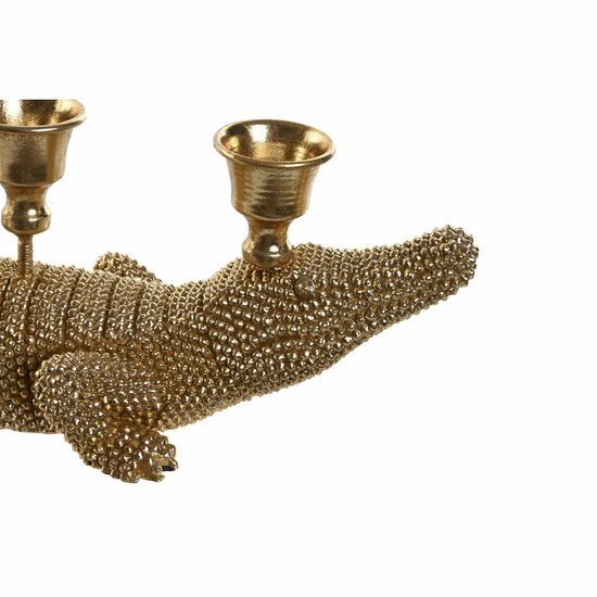 Decoratieve figuren Home ESPRIT Gouden Kandelaar 42,5 x 12,5 x 11,5 cm 2