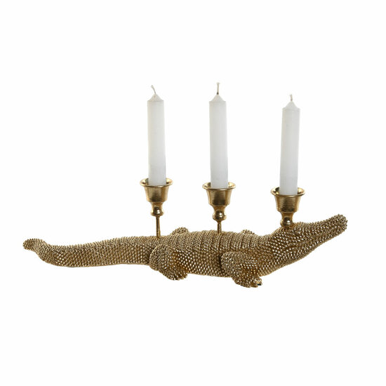 Decoratieve figuren Home ESPRIT Gouden Kandelaar 42,5 x 12,5 x 11,5 cm 3