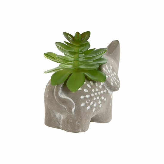 Decoratieve plant Home ESPRIT Polyethyleen Cement 8 x 5 x 7 cm (3 Stuks) 3