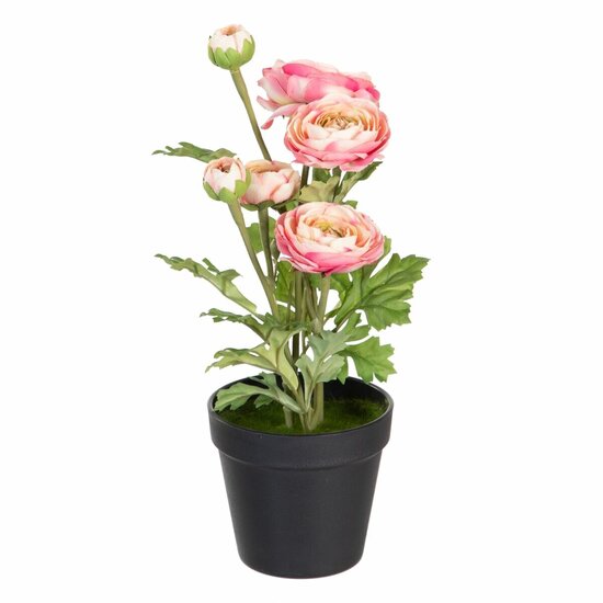 Decoratieve plant Polyester Polyethyleen Ijzer Bloem 12,5 x 12,5 x 37 cm 1