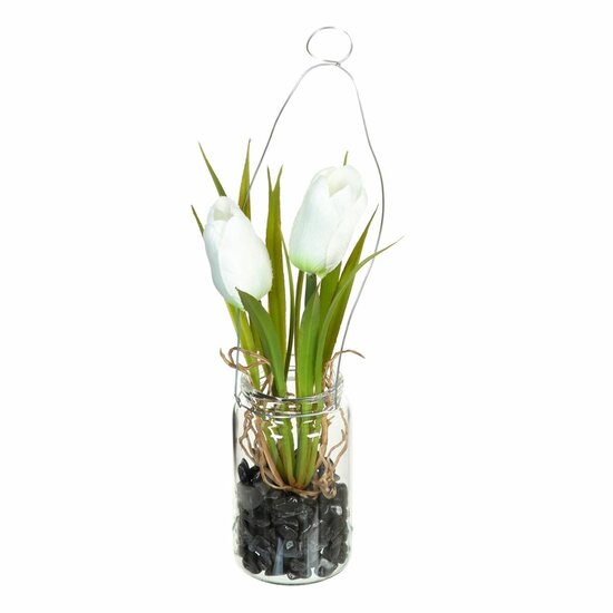 Decoratieve plant Polyester Polyethyleen Ijzer 7 x 7 x 24 cm 1