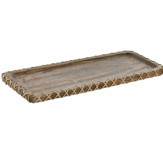 Tafeldecoratie Home ESPRIT Natuurlijk Mangohout Koloniaal 33 x 13 x 1,25 cm 1