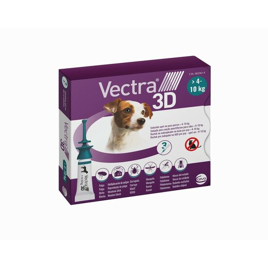 Pipet voor honden Ceva 3D S 4-10 kg 3 Stuks 1