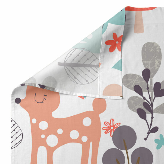 Beddengoedset HappyFriday Moshi Moshi Woodland Multicolour Wieg voor baby&amp;apos;s 2 Onderdelen 6