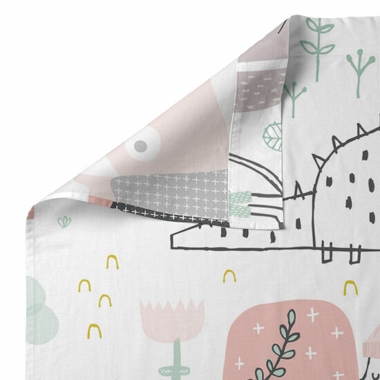 Beddengoedset HappyFriday Moshi Moshi Best buddies  Multicolour Wieg voor baby&amp;apos;s 2 Onderdelen 5