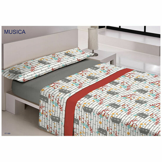 Beddengoedset Happy Home YOUNG Grijs Bed van 105 1