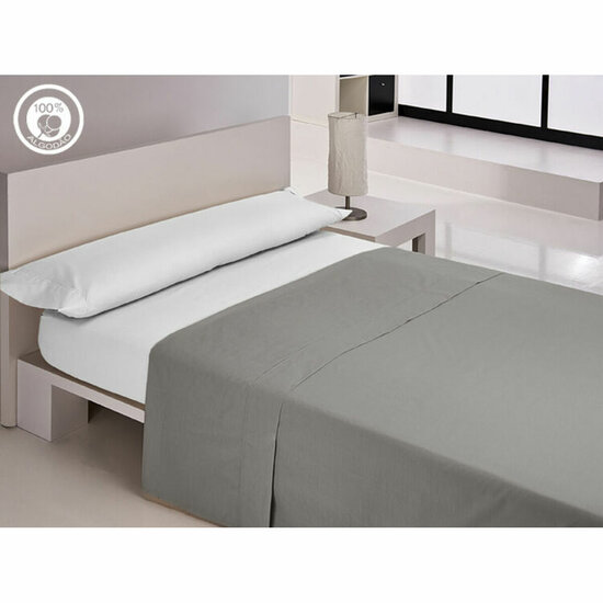 Dekbedovertrek Happy Home LISOS COTTON Grijs Bed van 90 Bed van 90/100 1