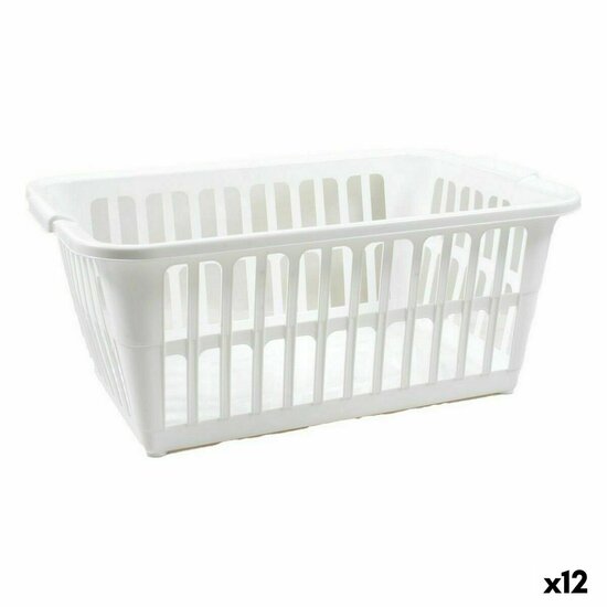 Wasmand Tontarelli Classic Wit 35 L 58 x 41 x 24 cm (12 Stuks) 1