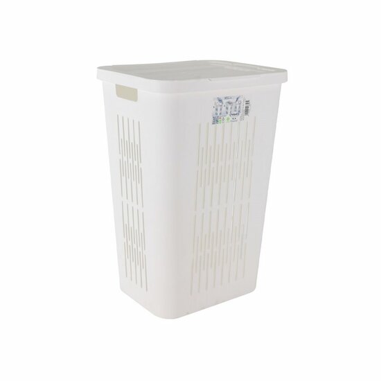 Wasmand Tontarelli Bella Dubbele afdekking 60 L Wit 40,5 x 33 x 59 cm (5 Stuks) 3