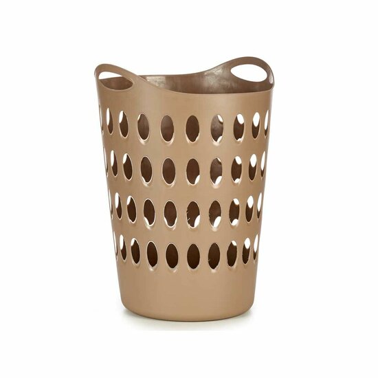 Wasmand Beige Plastic 50 L 44 x 56 x 41 cm (12 Stuks) 2