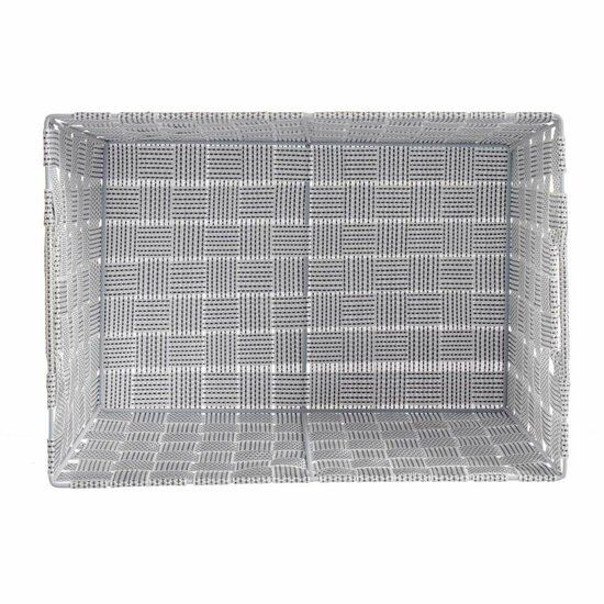 Wasmand Wit Stof 10 L 25 x 20 x 35 cm (12 Stuks) 4