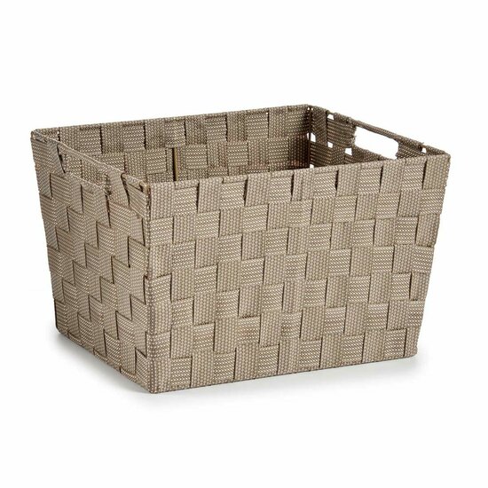 Wasmand Beige Stof 10 L 25 x 20 x 35,5 cm (12 Stuks) 2