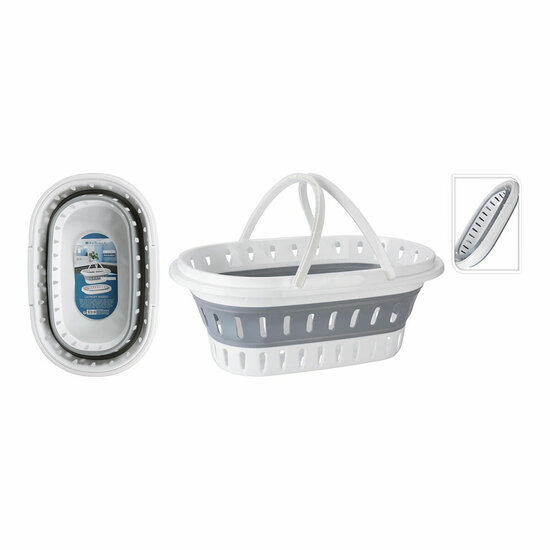 Opvouwbare wasmand Bathroom Solutions 60 x 40 x 27 cm 2