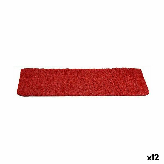 Deurmat Rood PVC 70 x 40 cm (12 Stuks) 1