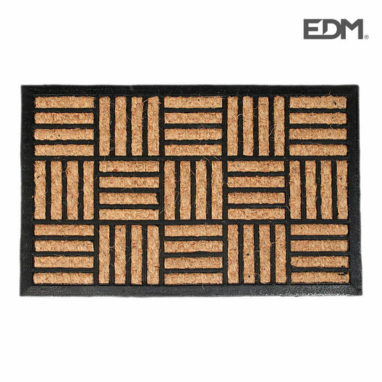 Deurmat EDM 74761 Bruin Zwart 2/8-negro azulado 60 x 40 cm 40 x 60 cm Natuurlijk rubber Rechthoekig 1