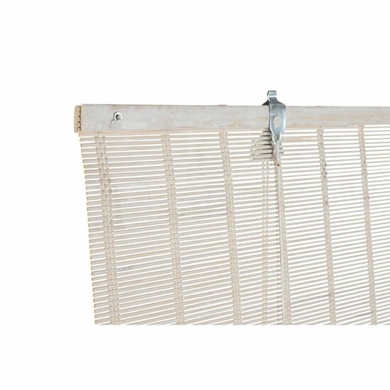 Rolgordijn DKD Home Decor Gelakt Wit Bamboe 120 x 2 x 230 cm 3