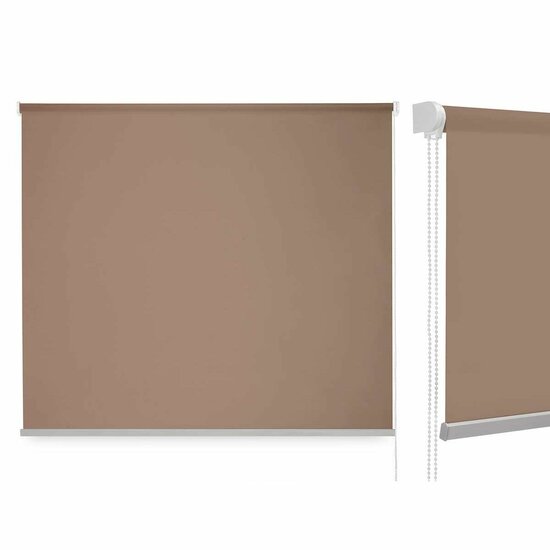 Rolgordijn 120 x 180 cm Beige Stof Plastic (6 Stuks) 2