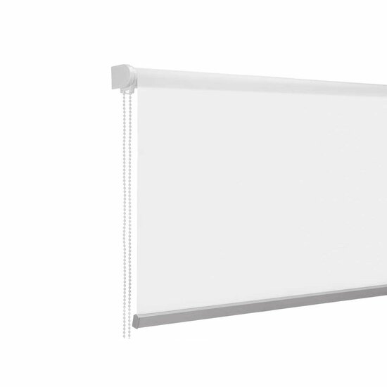 Rolgordijn 180 x 180 cm Wit Stof Plastic (6 Stuks) 4