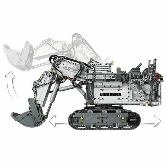 Playset Lego Technic: Liebherr R9800 Excavator 42100 4108 Onderdelen 27 x 39 x 65 cm 6