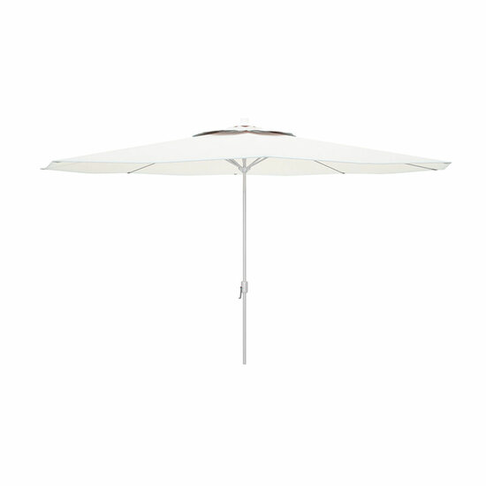 Marbueno Parasol Staal 8 Staven D270 cm Polyester Wit Tuin, Zwembad en Terras 10187 1