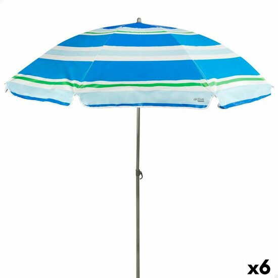 Parasol Aktive UV50 &Oslash; 200 cm Polyester 200 x 196 x 200 cm (6 Stuks) 1