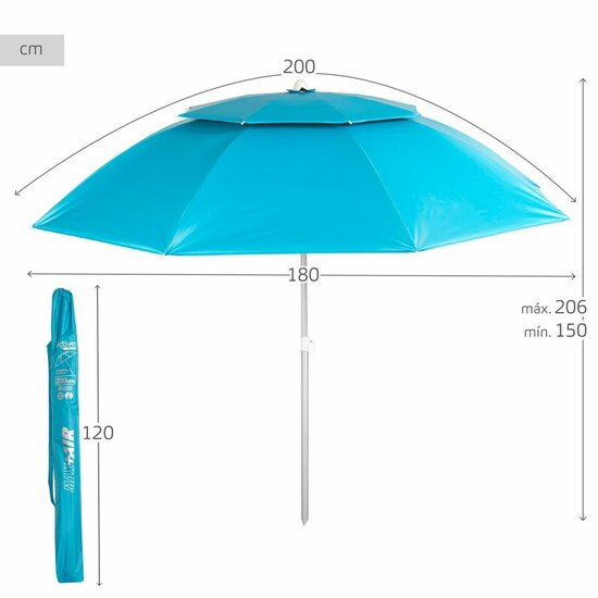 Parasol Aktive Aluminium 200 x 206 x 200 cm 3