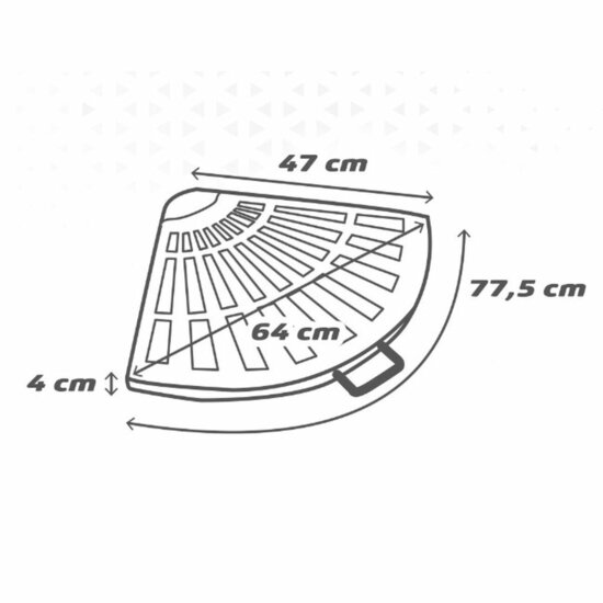 Parasolvoet Aktive Zwart Aluminium Polyresin 47 x 4 x 64 cm 1 Onderdelen 2