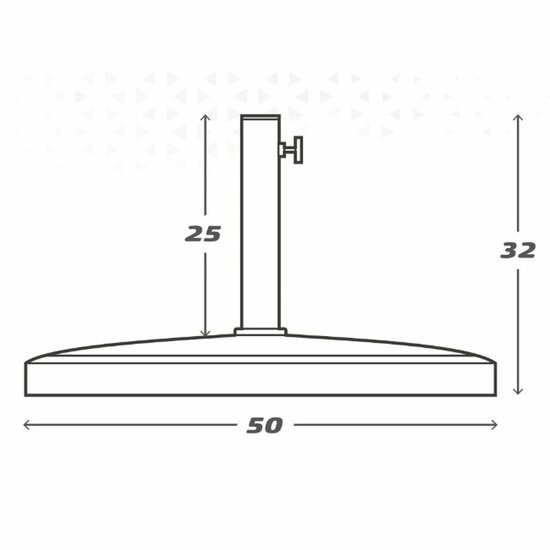 Parasolvoet Aktive 50 x 32 x 31,5 cm Zwart Plastic 3