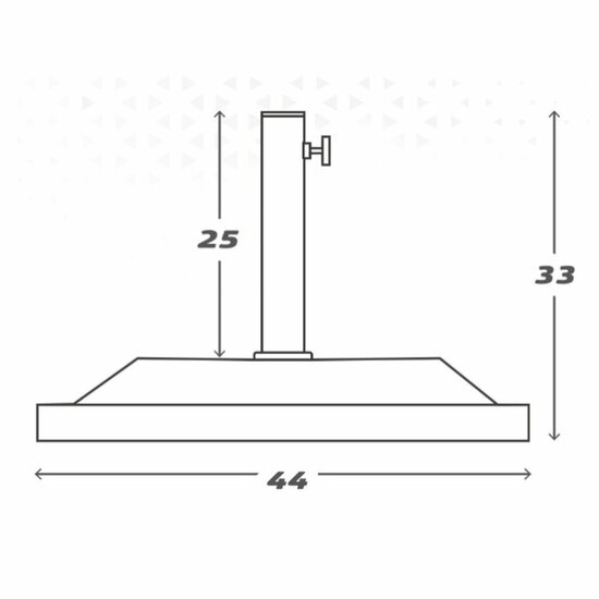 Parasolvoet Aktive 44 x 33 x 44 cm Zwart Plastic 3