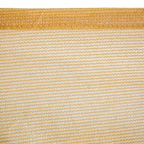 Schaduwdoek Zonnetent 5 x 5 m Beige Polyethyleen 500 x 500 x 0,5 cm 6