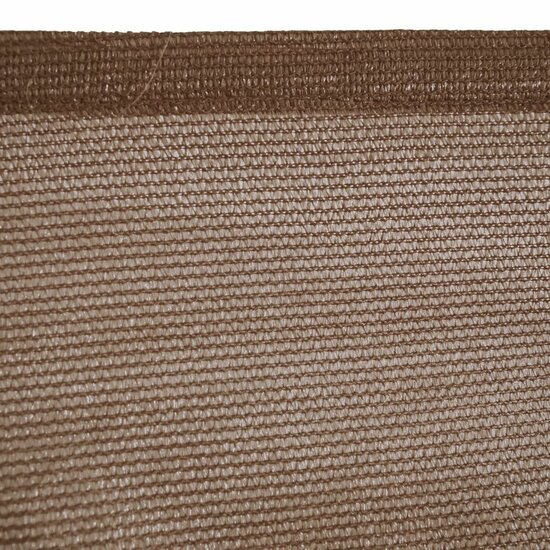 Schaduwdoek Zonnetent 5 x 5 m Chocolade Polyethyleen 500 x 500 x 0,5 cm 4