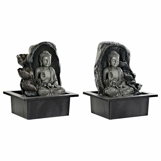 Tuinfontein DKD Home Decor 21 x 17,5 x 25 cm Boeddha Hars Orientaals (2 Stuks) 1