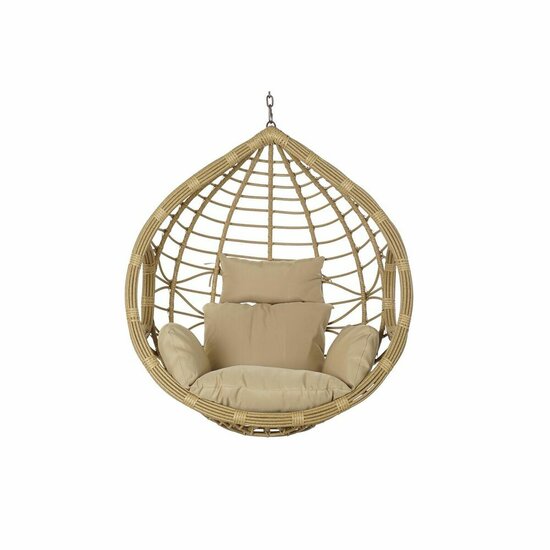 Hangende tuinstoel DKD Home Decor 90 x 70 x 110 cm 105 x 75 x 226 cm Beige Metaal Bruin Synthetische rotan 4