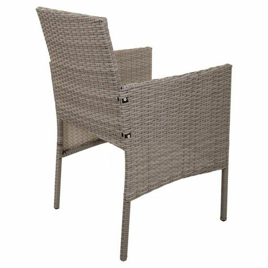 Tafelset met 2 fauteuils Alexandra House Living Grijs 4 Onderdelen 8