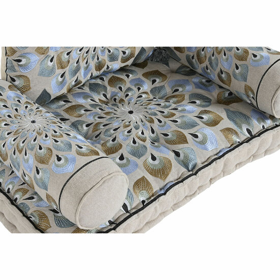 Tuinstoel DKD Home Decor Blauw Beige 90 x 55 x 18 cm 5