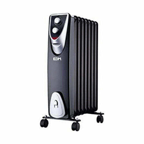 Verwarming EDM 07127 Black Edition Zwart/Gris 1500 W 1